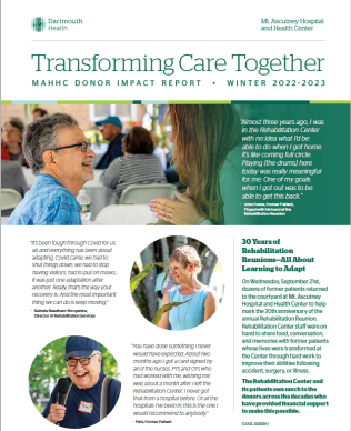 MAHHC Donor Impact Report Cover - Winter 2022-2023