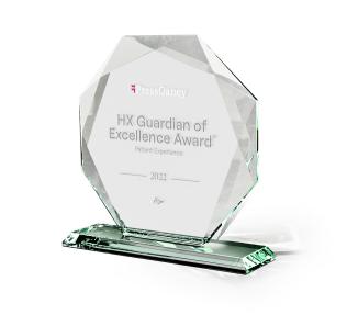 Press Ganey HX Guardian of Excellence Award Logo
