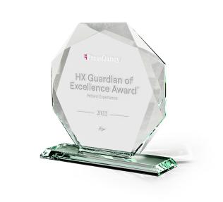 Press Ganey HX Guardian of Excellence Award Logo