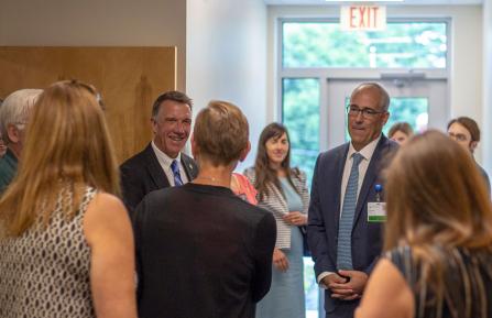 Governor Phil Scott visits Mt. Ascutney Hospital and Health Center