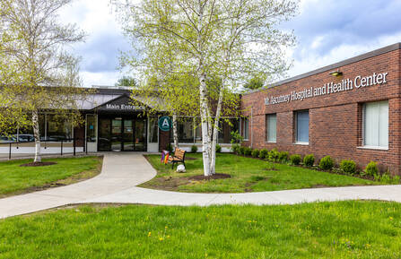 Mt. Ascutney Hospital and Health Center main entrance