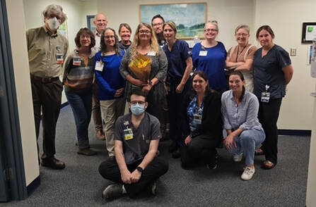 Mt. Ascutney employees pictured with Laura Swett.