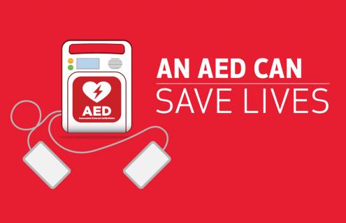 An Automated External Defibrillator (AED) can save lives