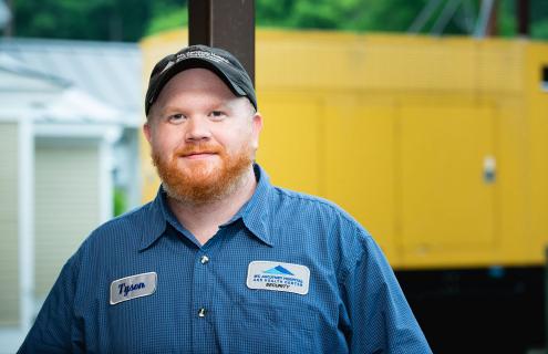 Tyson Taft, Director of Plant Operations at Mt. Ascutney Hospital and Health Center