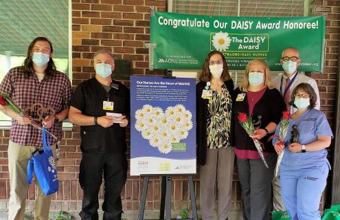 This year's DAISY Award and P.E.T.A.L.S. Awards winners at Mt. Ascutney Hospital and Health Center.
