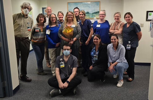 Mt. Ascutney employees pictured with Laura Swett.