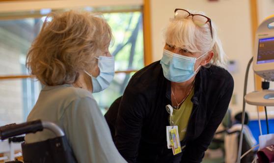 Patient visiting for rehabilitation