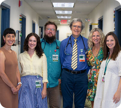 photo of Ottauquechee Health Center providers standing together in hallway